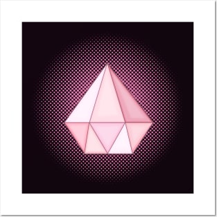 Pink Diamond Gem Posters and Art